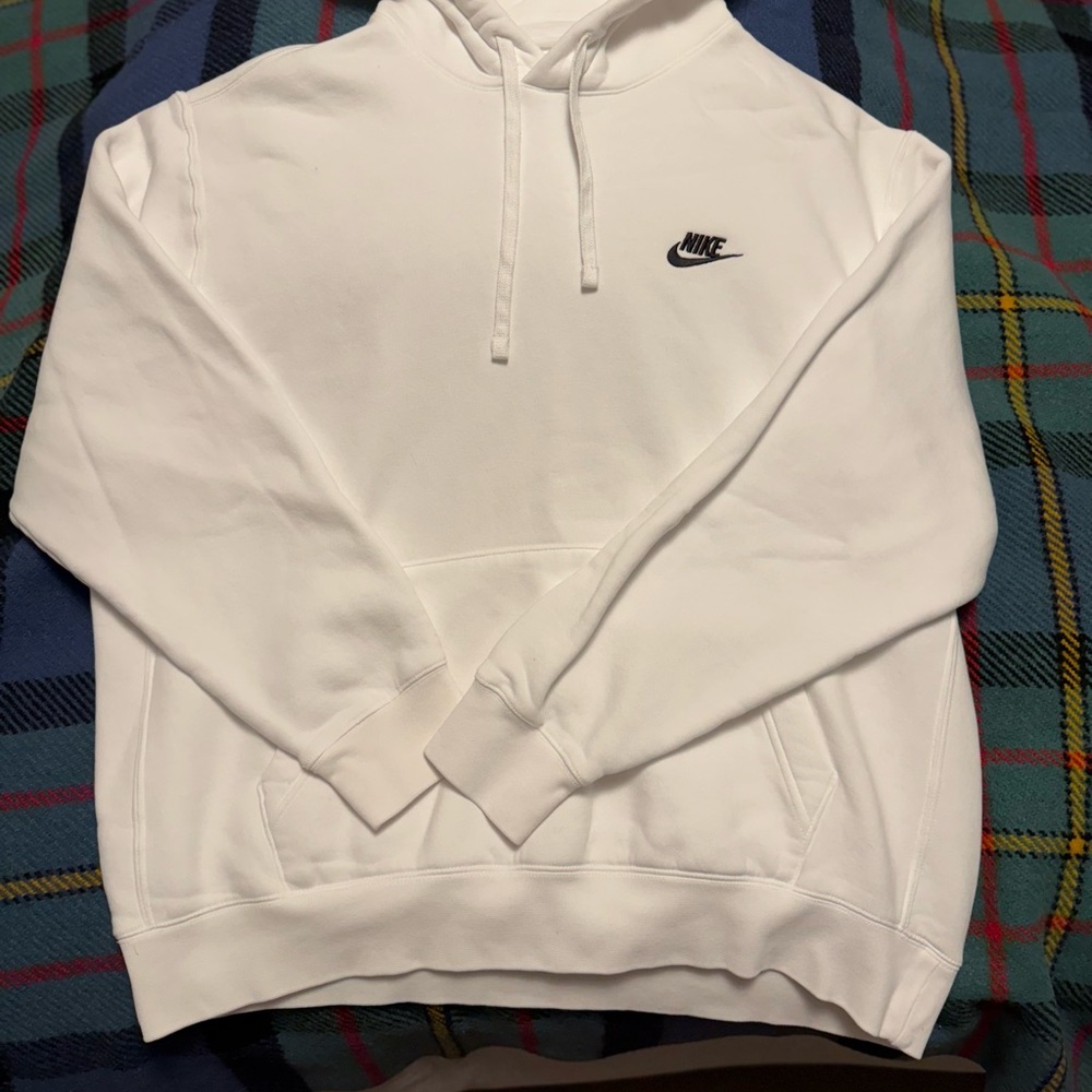 Nike White Pullover Hoodie